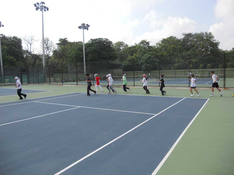 The DLTA operates a tennis training scheme for kids